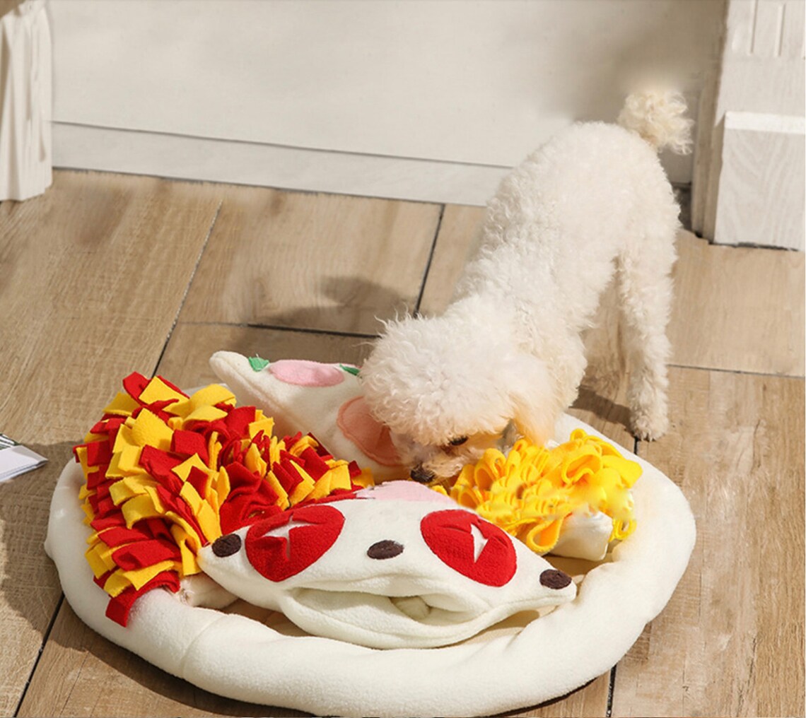 Interactive Snuffle Pizza Mat for Pets