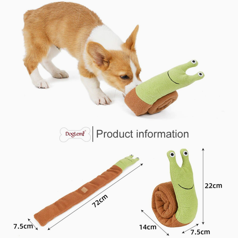 Interactive Snuffle Snail Dog Toy